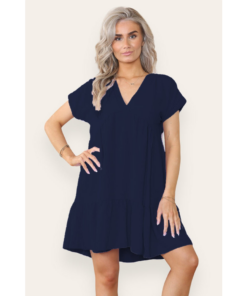 Fancy Style Tiered Smock Dress