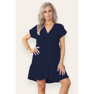 Fancy Style Tiered Smock Dress