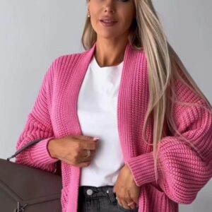 Crop Balloon Pocket Cardigan