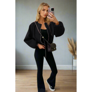 Classic Bomber Jacket - Stylish Zip Design - Perfect for All-Outfits