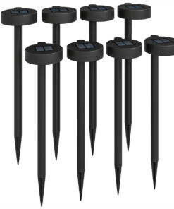 Outsunny Solar Stake Lights 8 Pack, IP44 Pathway Lighting, Auto On/Off LED