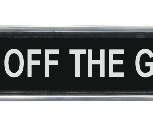 25CM ALUMINIUM KEEP OFF THE GRASS SIGN