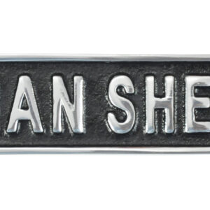 18CM MAN SHED WALL SIGN