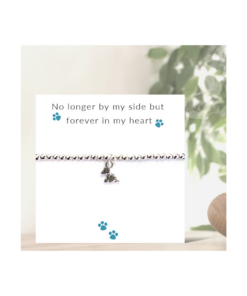 No Longer By My Side - Dog Bracelet on Message Card