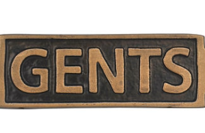 GENTS - METAL SIGN