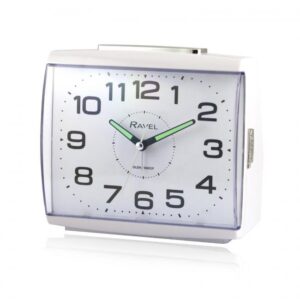 Ravel Retro Large Square Bedside Quartz Alarm Clock RC037.4