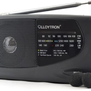 Lloytron 3-Band Sports Pocket Radio with Earphones