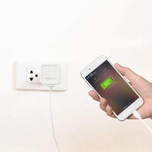 FX Travel Charger 2.1A with LED Indicator For IP Devices - White
