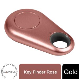 Aquarius Key Finder Anti-Lost Alarm with GPS Last Location Finder, Rose Gold