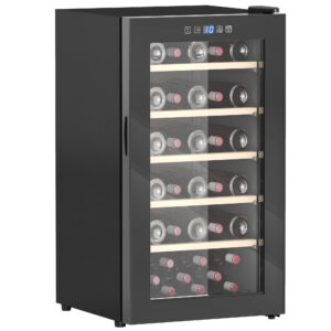 HOMCOM 41-Bottle Freestanding Wine Cooler - Quiet and Energy Efficient