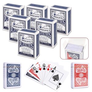 Vinsani Traditional Motorbike Poker Casino Plastic Coated Playing Cards Decks (2 / 4 / 6 / 12)