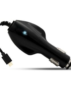 GVC 1000mAh Adaptive Car Charger For Micro USB Devices - Black