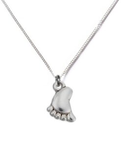 Baby Foot Silver Necklace