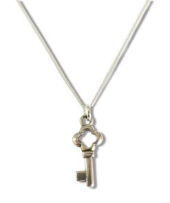 Key Silver Necklace Sterling Silver