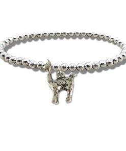 Llama Silver Beaded Bracelet