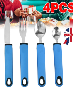 Elderly Aid Cutlery Sets Eating Easy Grip Disabled Utensil Spoon Fork Arthritis