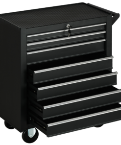 DURHAND Roller Tool Storage Chest Box Garage Workshop 7 Drawers