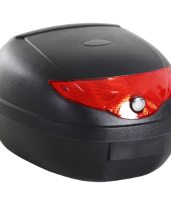 24L Motorcycle Trunk Tail Box Luggage Case with Two Keys and Plate HOMCOM
