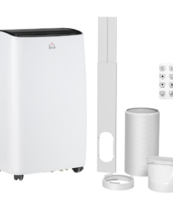 HOMCOM 14,000 BTU Portable Air Conditioner Unit with Remote, 24H Timer, 40m