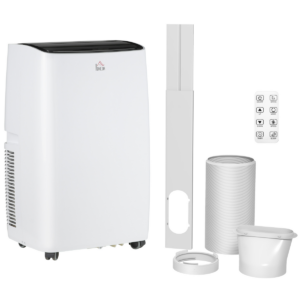 HOMCOM 14,000 BTU Portable Air Conditioner Unit with Remote, 24H Timer, 40m