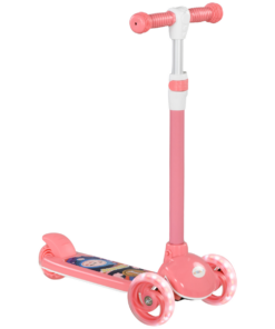 AIYAPLAY Kids 3 Wheel Scooter for 2-6 Years Old w/ Adjustable Height, Pink