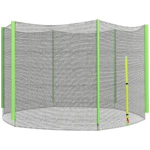 SPORTNOW 10ft Trampoline Net Replacement Safety Net with Zipped Door