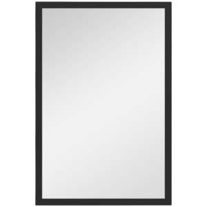 HOMCOM 70x50cm Wall Bathroom Mirror for Home Decor, Vanity Mirror, Black
