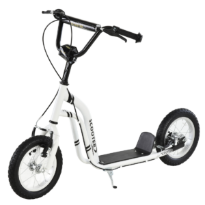 HOMCOM Kids Stunt Scooter with 12" Rubber Wheels, Adjustable Handlebar