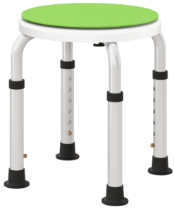 HOMCOM 360 Degree Swivel Shower Stool w/ Non-Slip Feet for Disabled