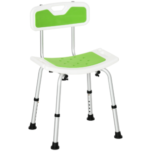 HOMCOM Shower Stool for Elderly Disabled Adjustable Shower Stool