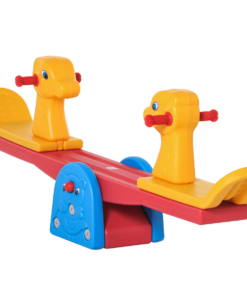 Kids Seesaw Safe Teeter Totter 2 Seats with Easy-Grip Handles