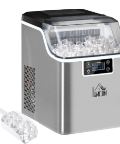 HOMCOM 91L Freestanding Under Counter Fridge with Lock