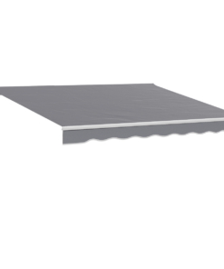 Outsunny Manual Retractable Sun Shade Awning - 2.5m x 2m Outdoor Canopy