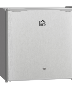 HOMCOM 46L Counter Top Fridge Mini Fridge with Lock Chiller Box