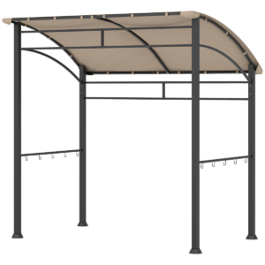 Outsunny 2.2x1.5m BBQ Gazebo Tent with Canopy - Khaki