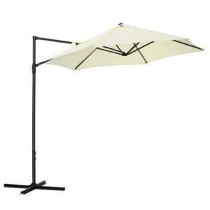 Outsunny 2.5M Offset Roma Patio Umbrella W/ 360° Rotation