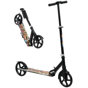 AIYAPLAY Kids Scooter, Foldable Kick Scooter w/ Adjustable Handlebar