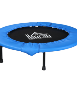 Foldable Mini Fitness Trampoline Exercise Rebounder Jumper, Blue HOMCOM