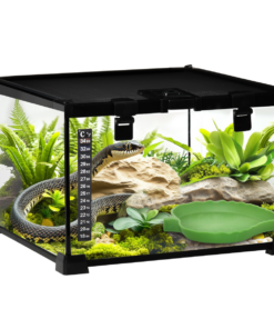 Glass Reptile Terrarium Habitats for Lizards, Frogs, Snake Pawhut
