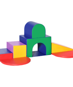 HOMCOM 7 Pieces Kids Foam Soft Play Set Toddler Climbers Play Structures