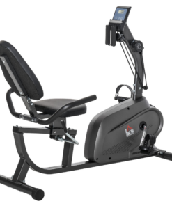 Exercise Training Stationary Cycling Bike w/ LCD Monitor & Pad Holder HOMCOM