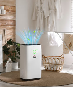 20L/Day Portable Quiet Dehumidifier for Home & Laundry Room with Auto Humidity