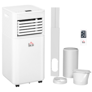 7000BTU Portable Air Conditioner 4 Modes LED Display Timer Home Office HOMCOM