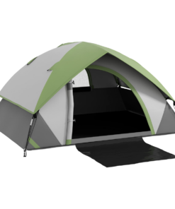 Outsunny 4-5 Man Camping Tent with Sewn-in Groundsheet, 3000mm Waterproof, Green