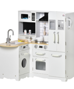 Large Kitchen Playset w/ Full Accessories - White
