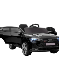 12V Kids Electric Ride-On Car/ w Remote Control, Lights, Music - Black