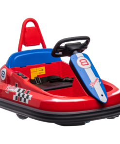 HOMCOM 6V Kids Bumper Car, 360-Degree Rotation Waltzer Car w/ 2 Speeds - Red