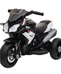 Kids Electric Motorcycle Ride-On Toy Vehicle 6V Battery Music Horn Lights Black