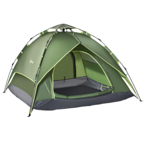 Outsunny 3-Person Pop-Up Camping Tent, Waterproof Dome Shelter, Mesh Venting