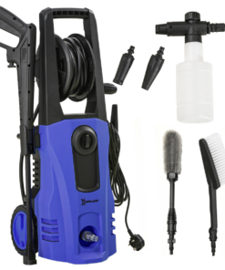 DURHAND Portable Power Washer 1800W, 150 Bar, 510 L/h for Garden, Car, Blue